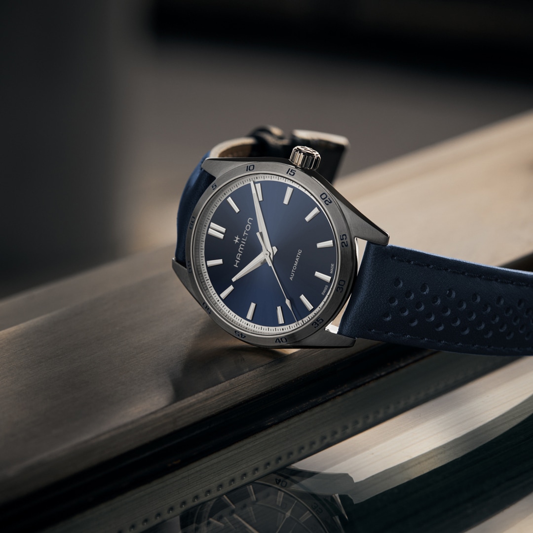 Hamilton Jazzmaster Performer Auto Blau 34mm