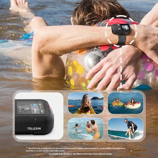 Fjernkontroll for GoPro Hero 13 12 11 10 9 8 GoPro MAX Bluetooth fargeskjerm