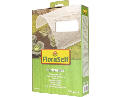 FloraSelf tuinvlies 10x1,5 m 17g/m² wit