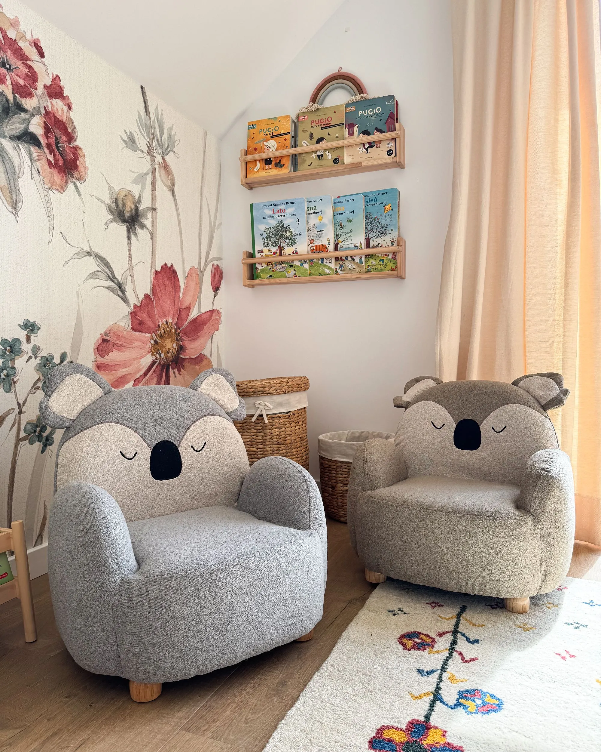 Kinderfauteuil Koala HERVIK Stof Taupe