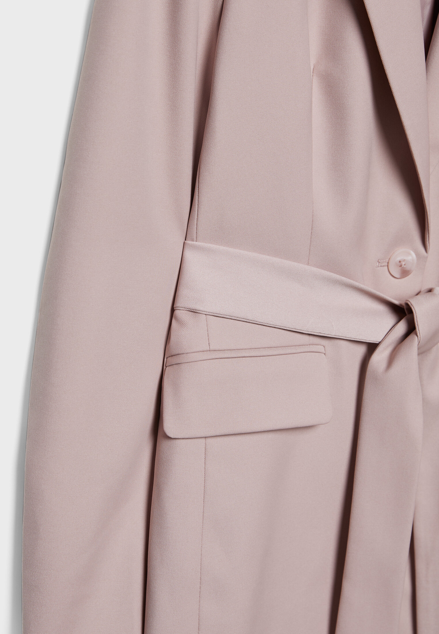 Blazer comprido com cinto