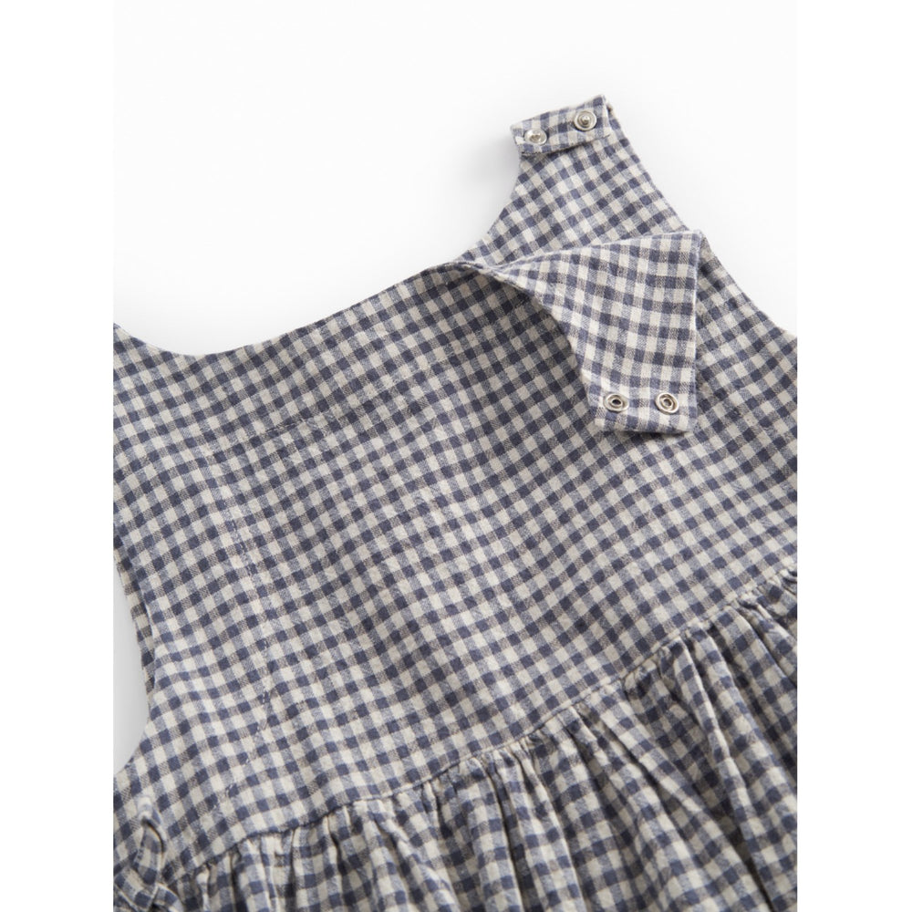 Køb MarMar Cotton Linen Marine Check Tarame Top