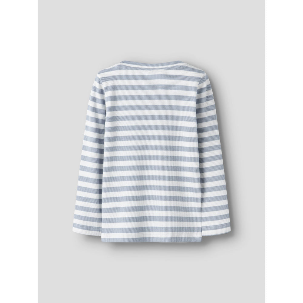 Køb Name It Blue Fog Cloud Dancer Nmmdekab Slim Ls Top