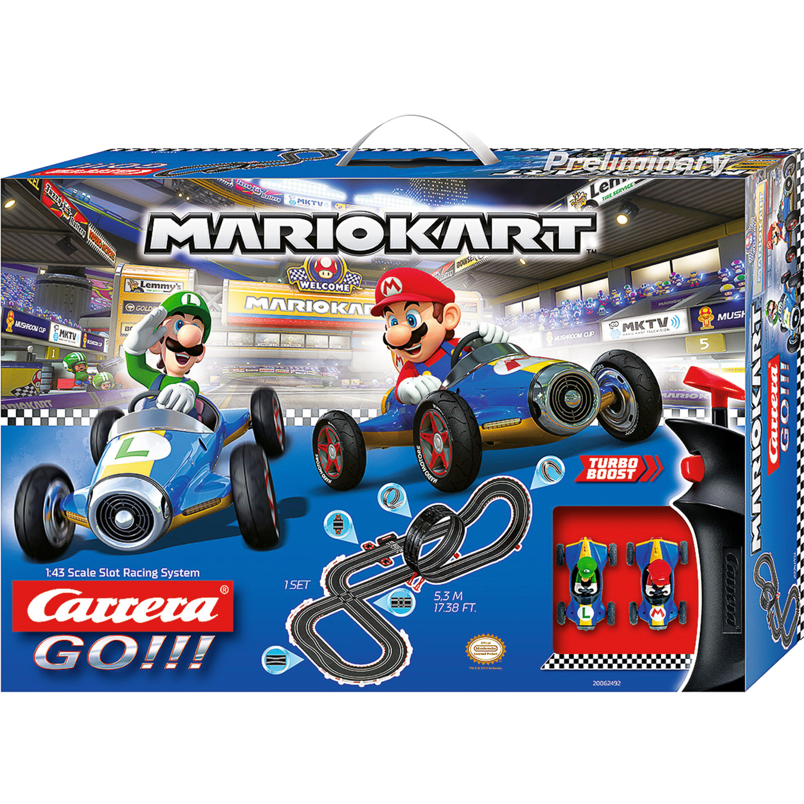 Carrera Nintendo Mario Rennbahn 5.3m
