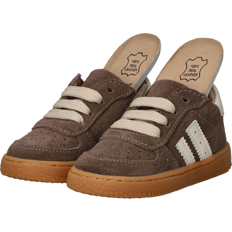 Shoesme Veterschoenen Taupe Jongens
