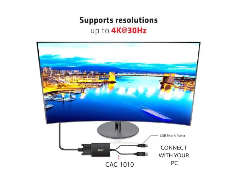 Club 3D Adapter DisplayPort - DVI-I Aktiv Aktiver Adapter, DisplayPort auf Dual Link DVI-I