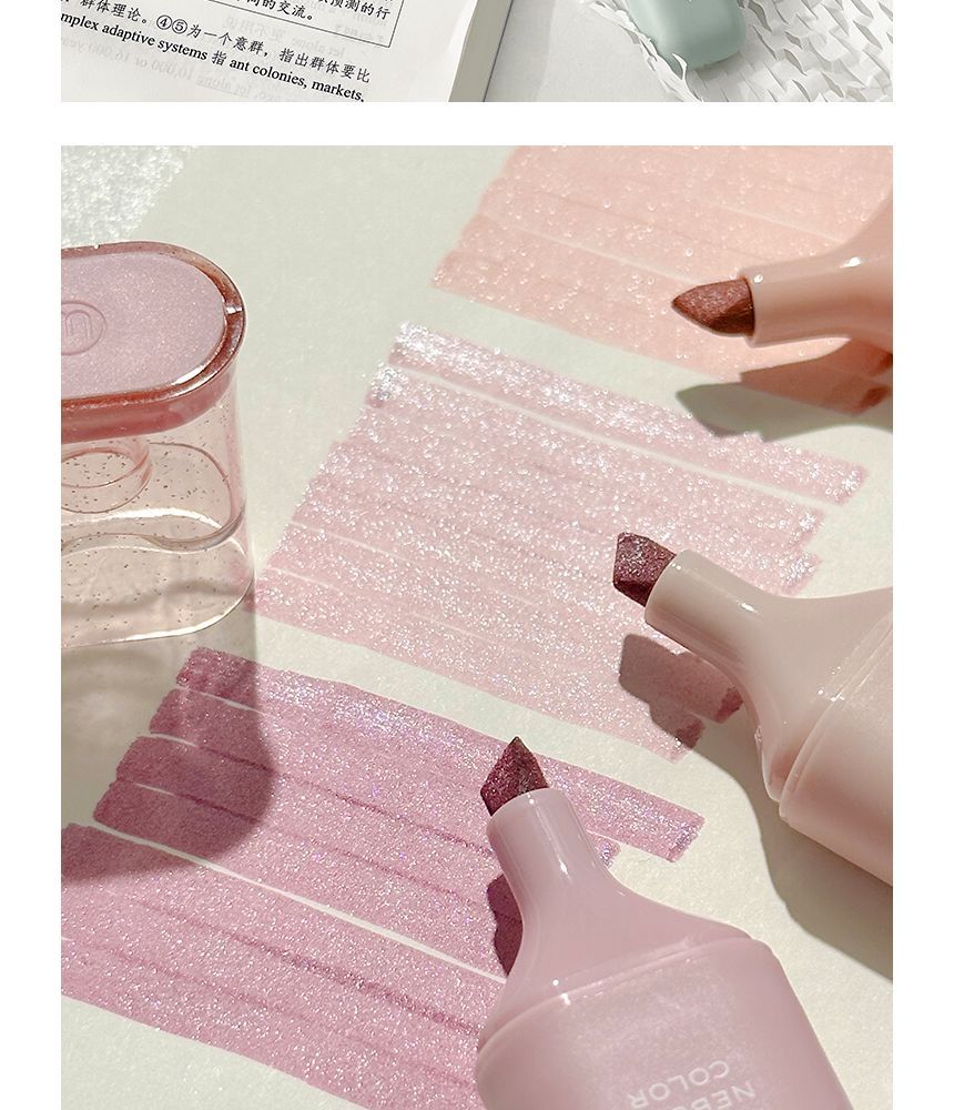 Klas 302 - Glitter markeerstift (verschillende ontwerpen) / Set