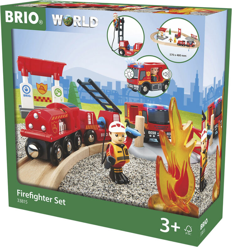Brio Brio Togsæt m/brandmandstema