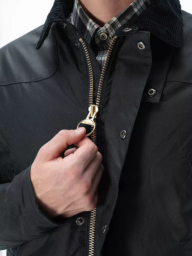 BARBOUR Jacke REELIN WAX dunkelblau