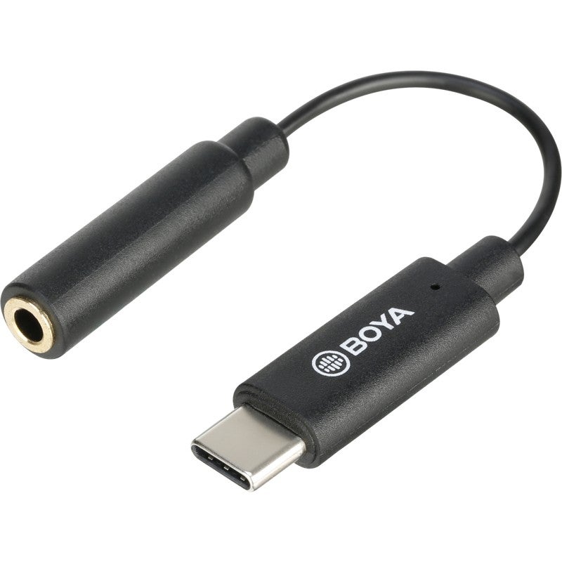 Boya BY-K4 3.5 mm female TRRS naar male USB-C