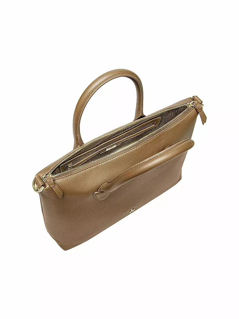 AIGNER Ledertasche - Henkeltasche ZITA Medium hellbraun