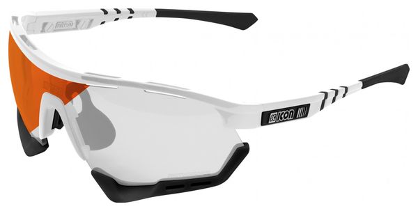 Scicon Sports Aerotech SCN XT Photochromic XL Lunettes De Soleil De Performance Sportive (Miroir Rouge Photochromique Scnxt/Luminosité Blanche)