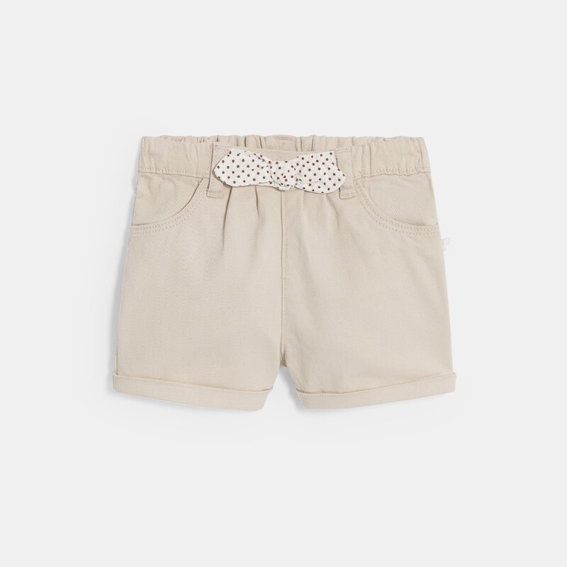 Short nœud fantaisie blanc bébé fille Blanc