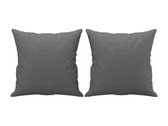 Ensemble de canapés 4 pcs coussins gris foncé tissu