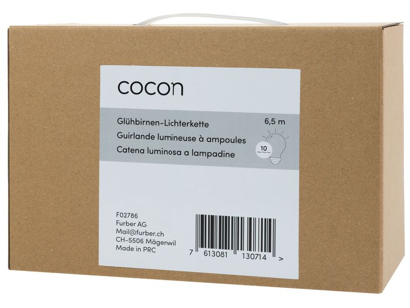 COCON LED-Lichterkette Glühbirne, 6.5 m Dekorative Beleuchtung