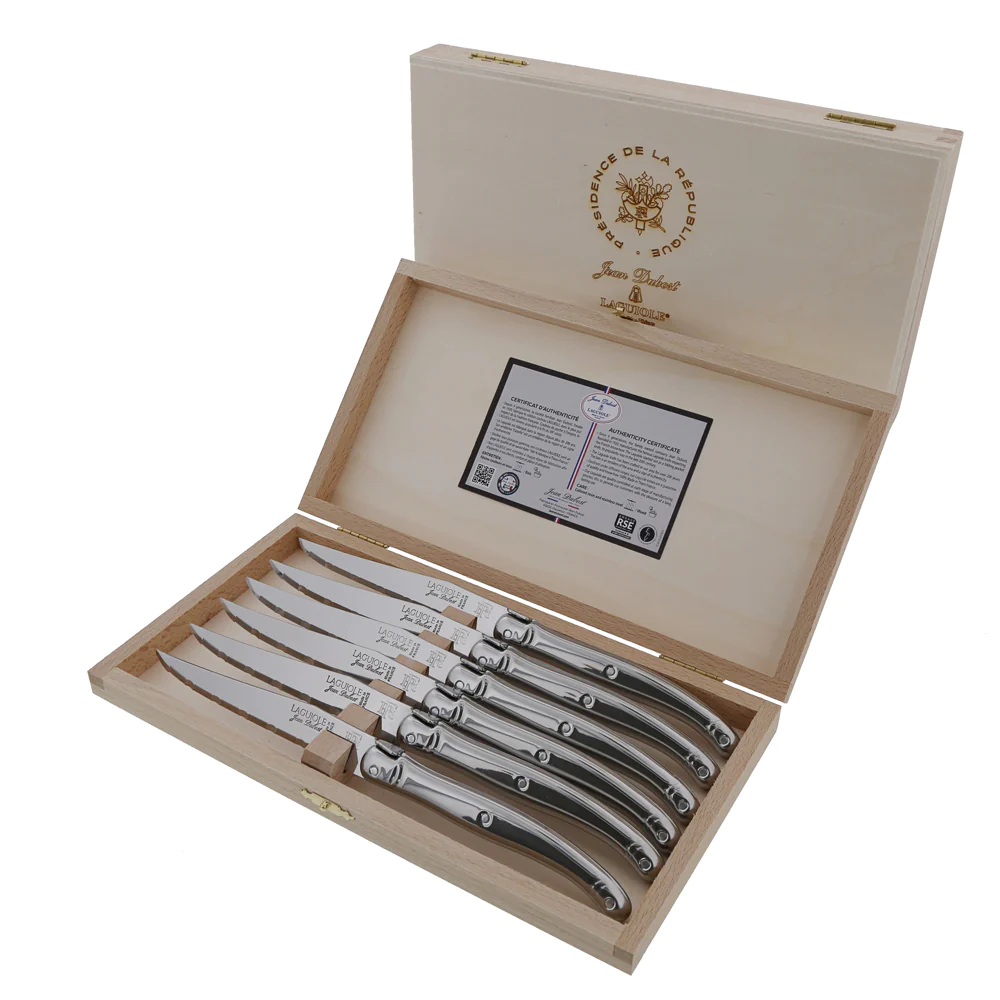 Coffret de 6 couteaux Elysée en inox Jean Dubost