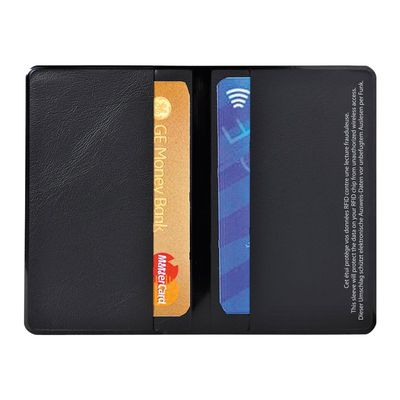Exacompta Hidentity - Etui de protection de carte de visite - PVC - noir