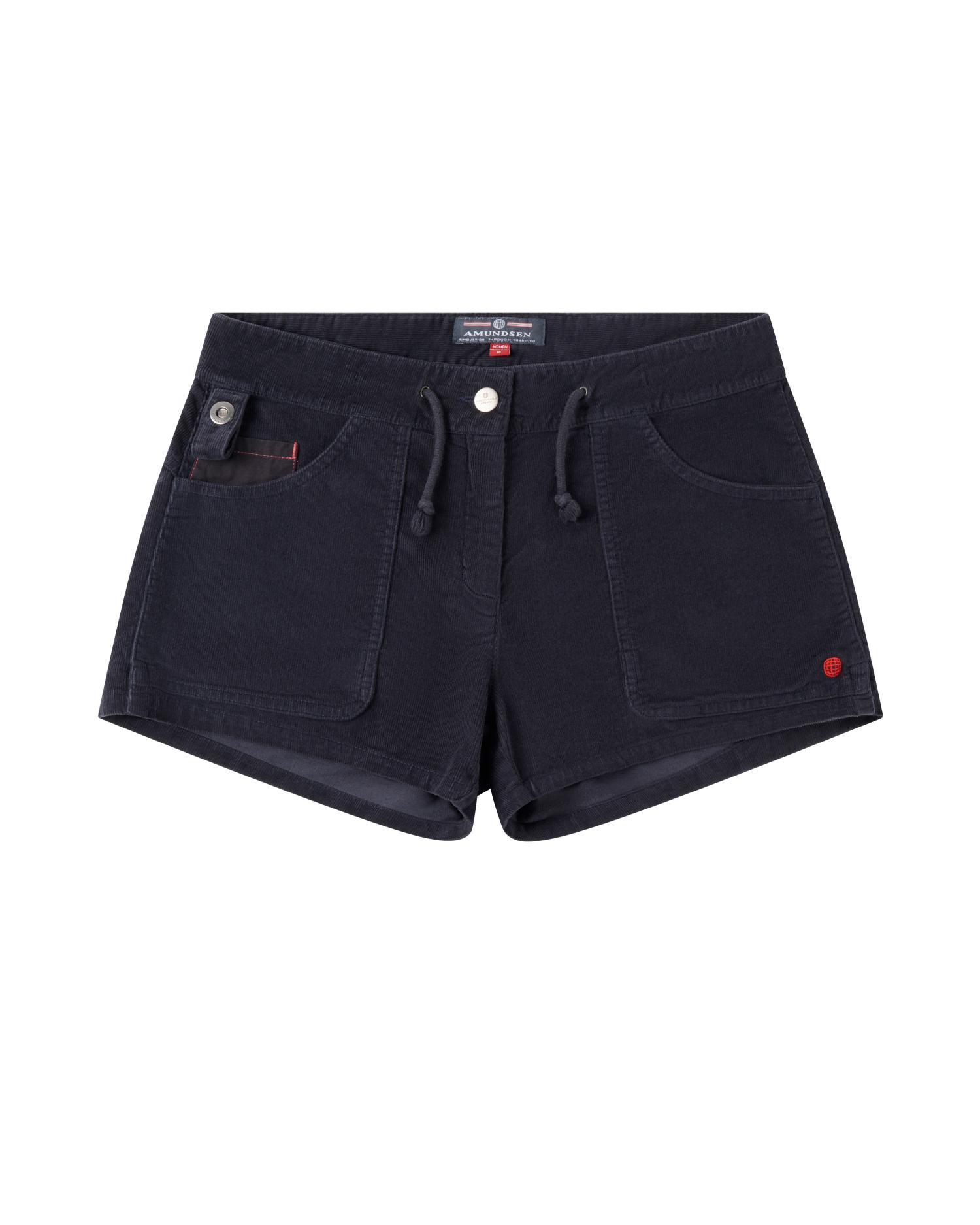Amundsen 3Incher Cord G. Dyed Shorts Womens Faded Navy