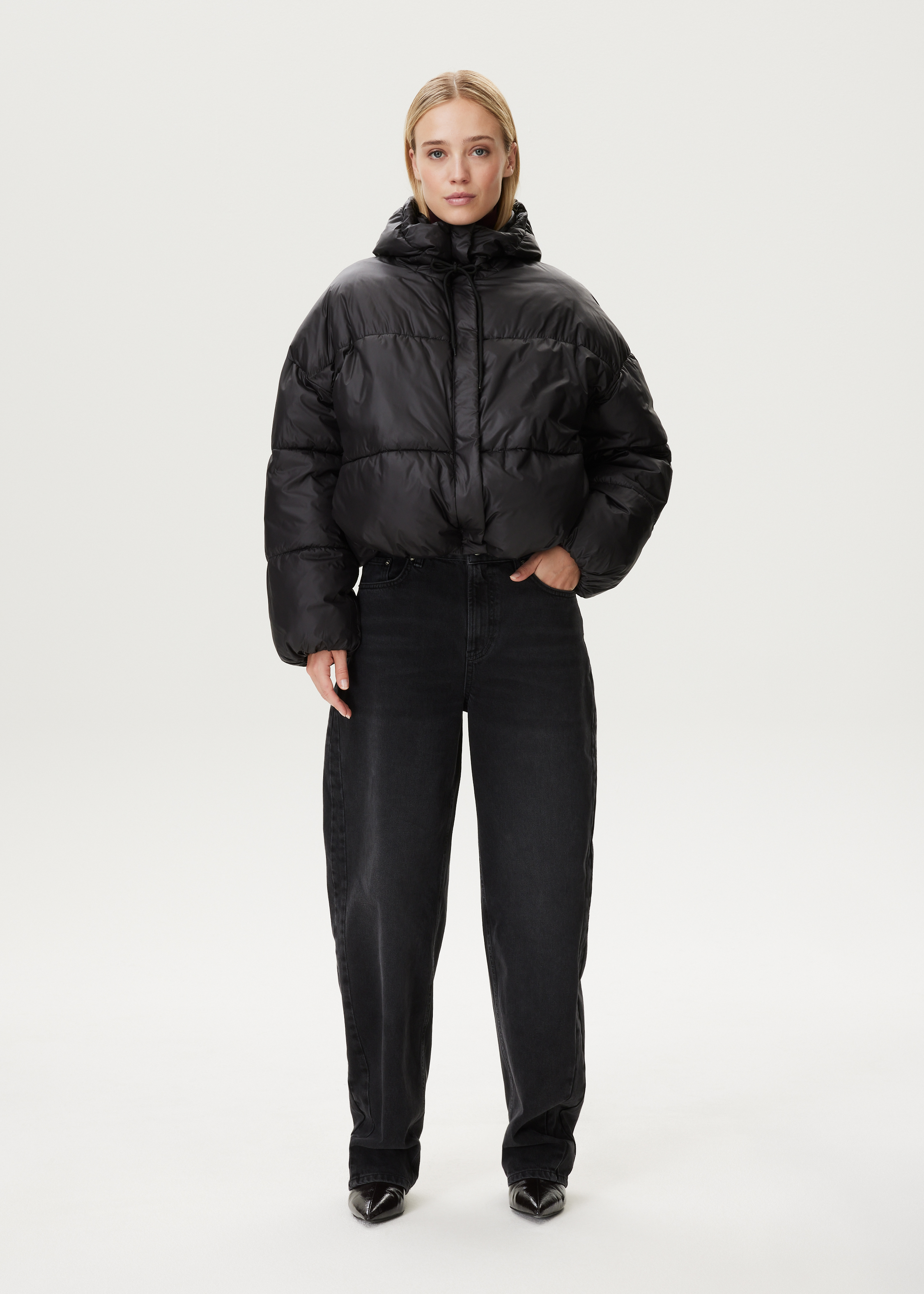 Korte puffer jacket