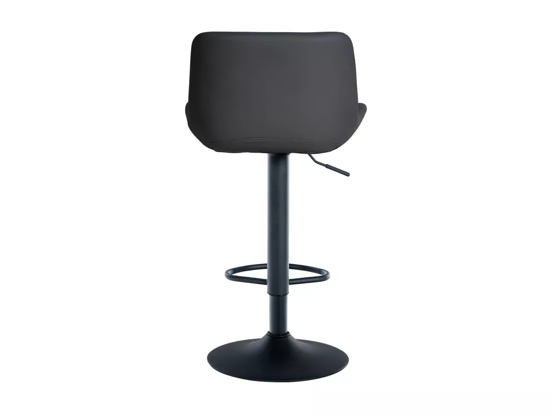 Lot de 2 Tabouret de bar - Similicuir - Noir - Tover