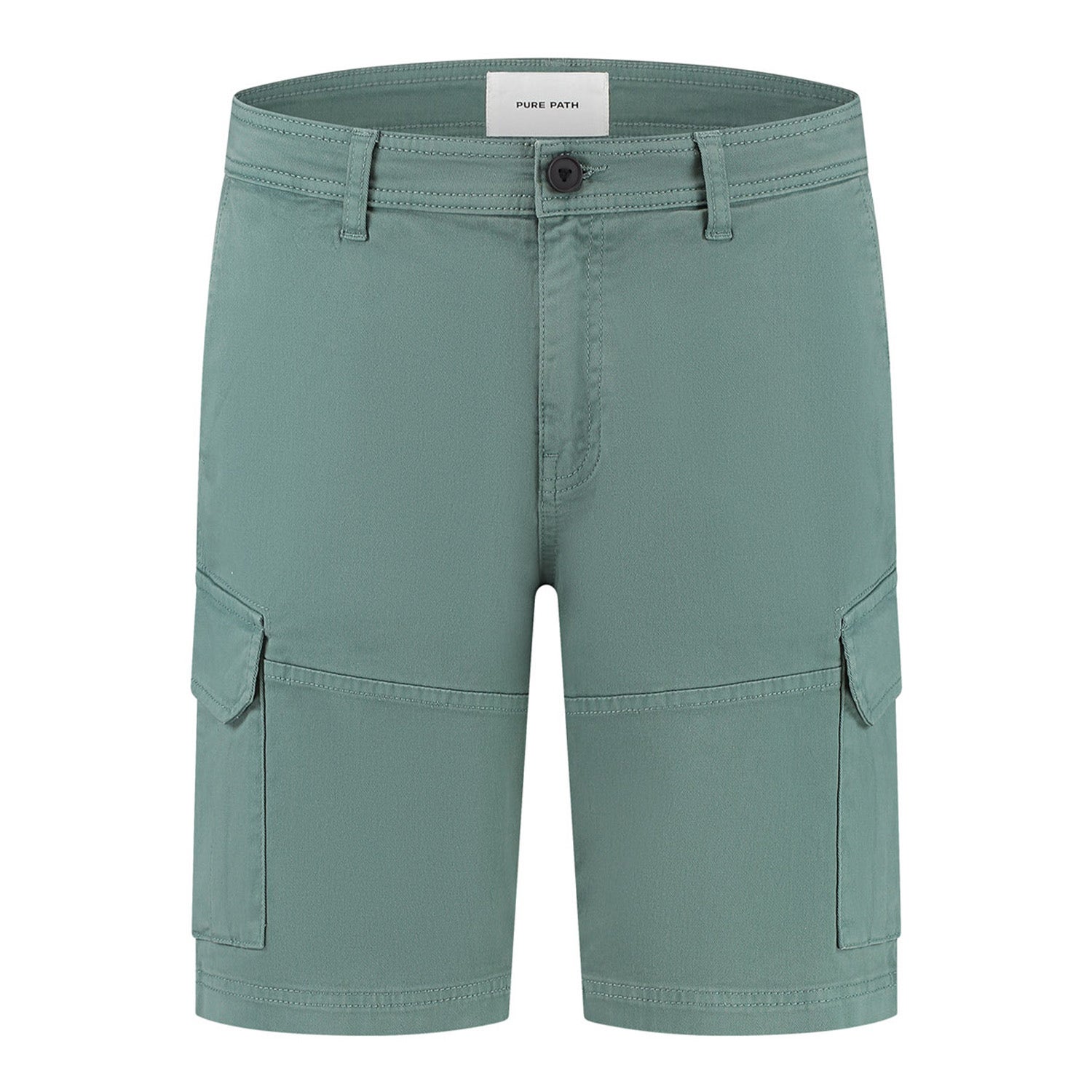 PURE PATH  Garment Dye Cargo Shorts