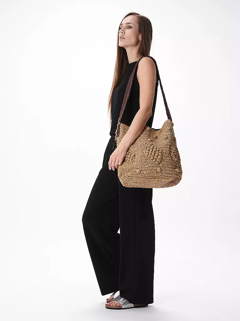 ANOKHI Tasche - Hobo  beige