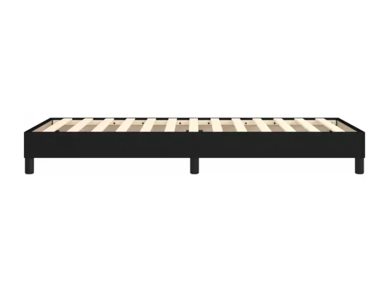 Sommier à lattes de lit Noir 80x200 cm Tissu
