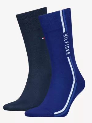 Pacote com 2 pares de meias Classics Global Stripe