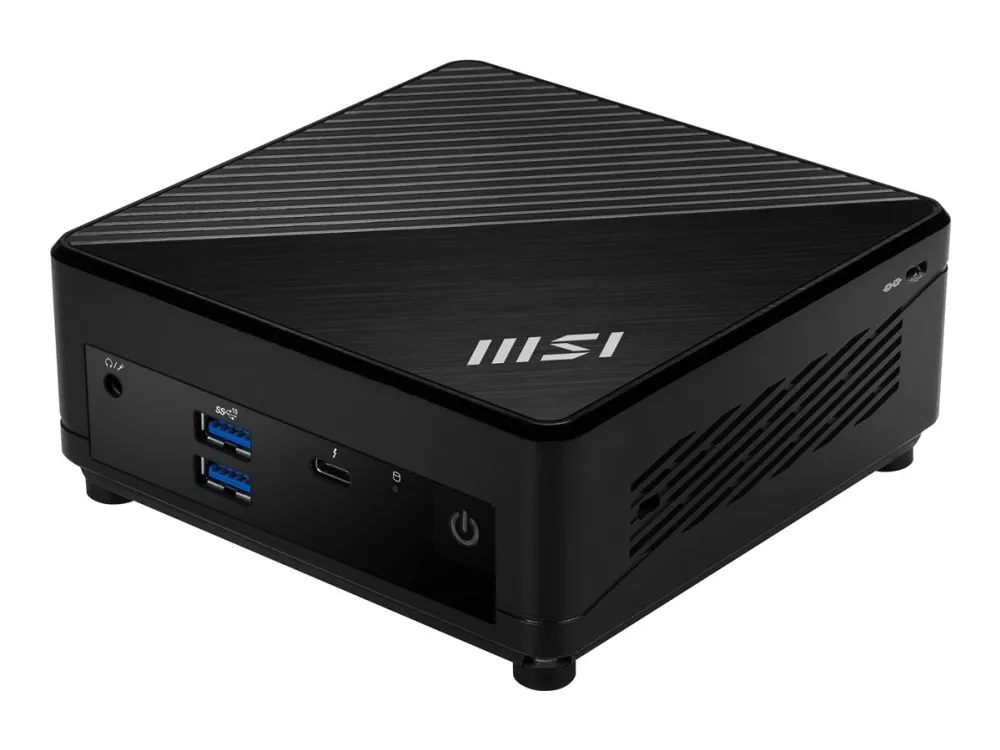 MSI Cubi 5 12M 021BDE - Barebone - mini PC - 1 x Core i5 1235U / op til 4.4 GHz - RAM 0 GB - UHD Graphics - Gigabit Ethernet, 2.5 Gigabit Ethernet, IEEE 802.11ax (Wi-Fi 6E), Bluetooth 5.3 - sort