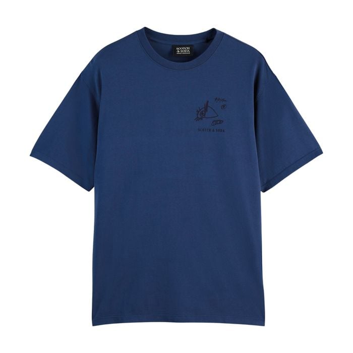 Scotch & Soda Front and Back Artwork Shirt Heren