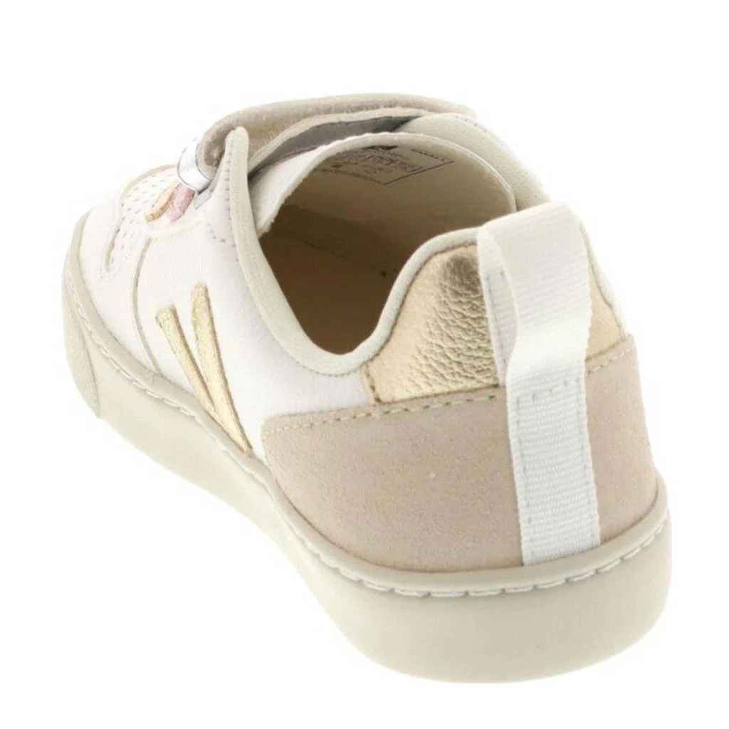 Veja leren sneakers wit/goud/roze