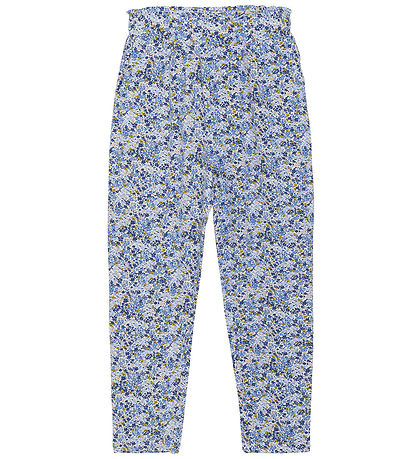 Minymo Hosen - True Blue m. Blumenprint