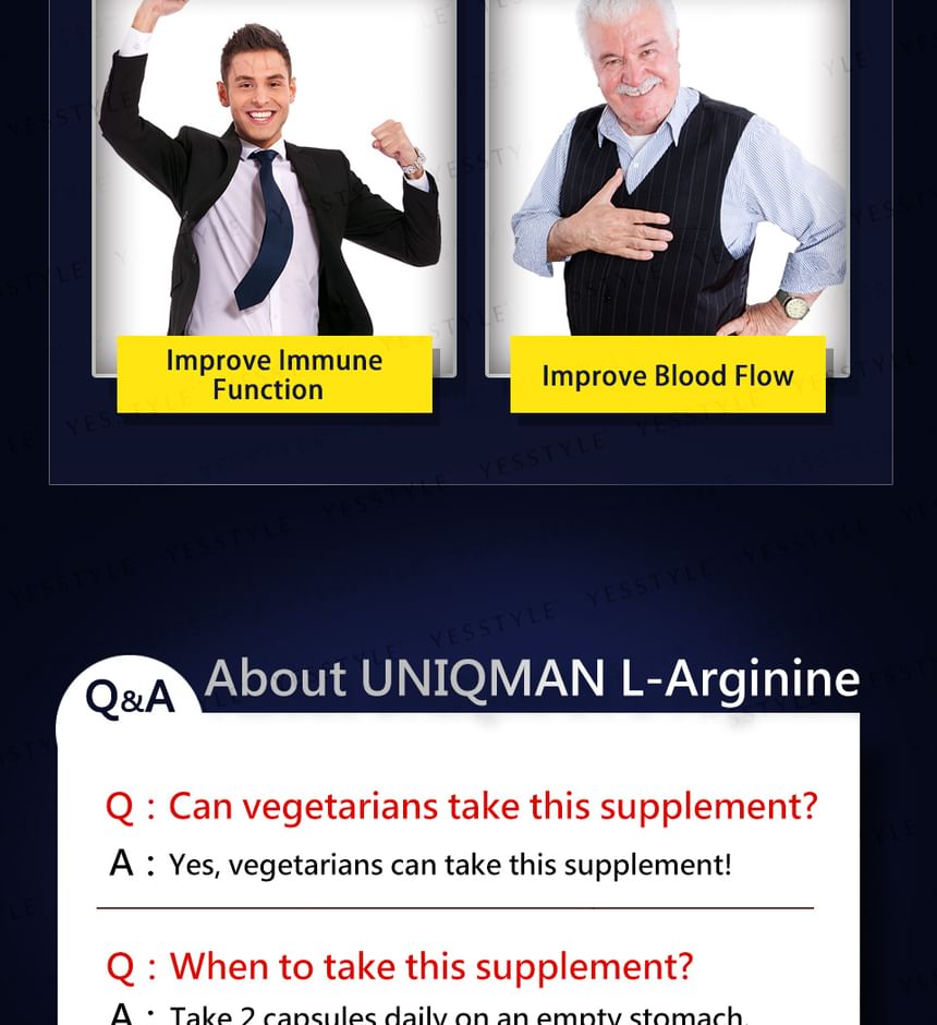 BHK's - Uniqman L-Arginine Veg Capsule