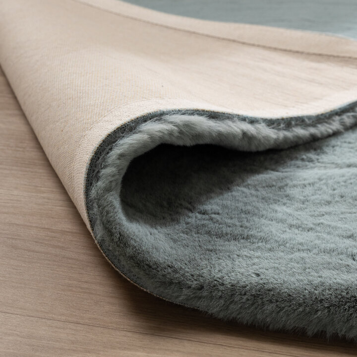 Zacht Hoogpolig vloerkleed - Comfy Supreme Blauw/Groen
