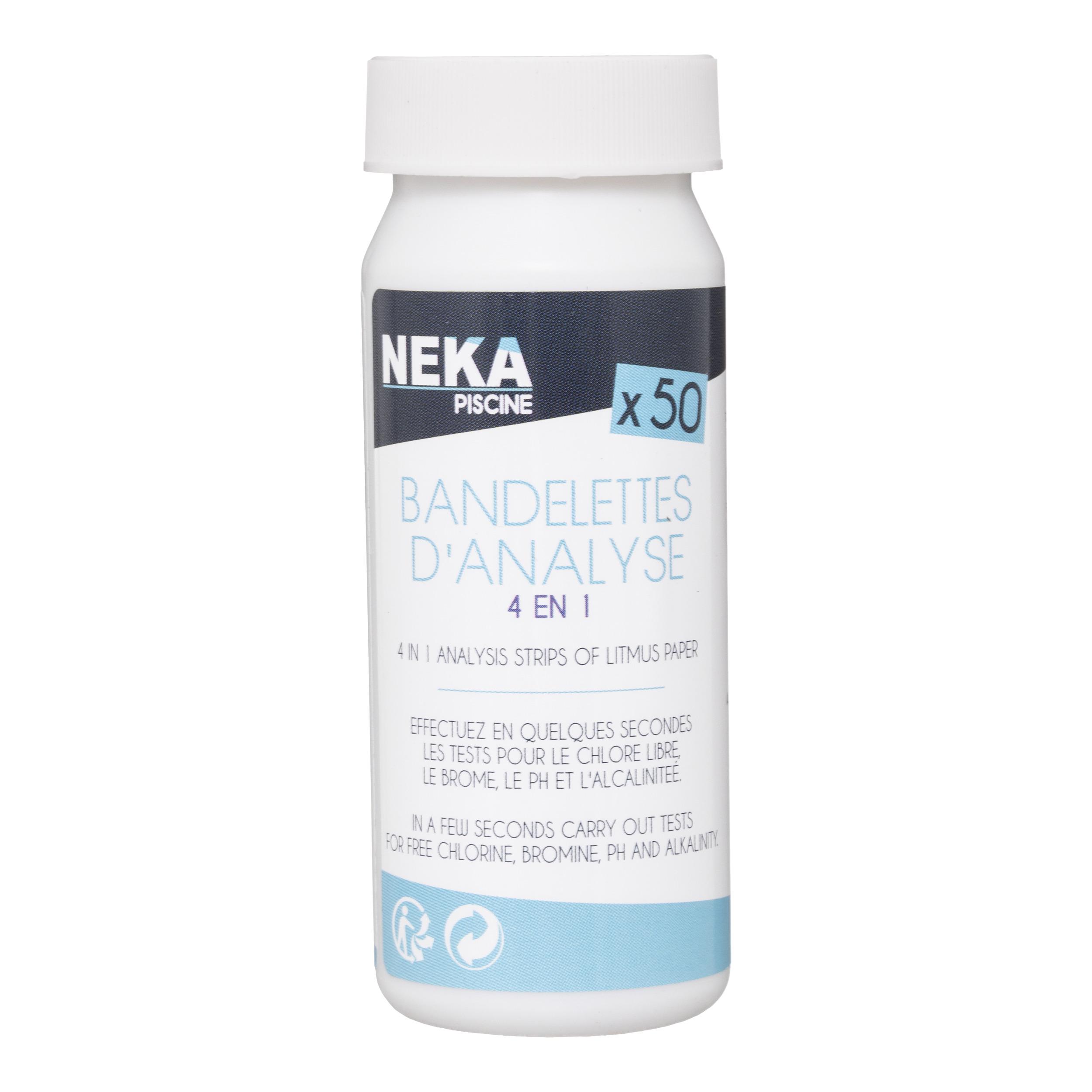 BANDELETTE D ANALYSE 4 EN 1 X50 PIECES