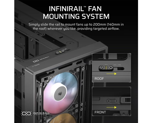 Corsair FRAME 4000D ARGB Mid-Tower, Black