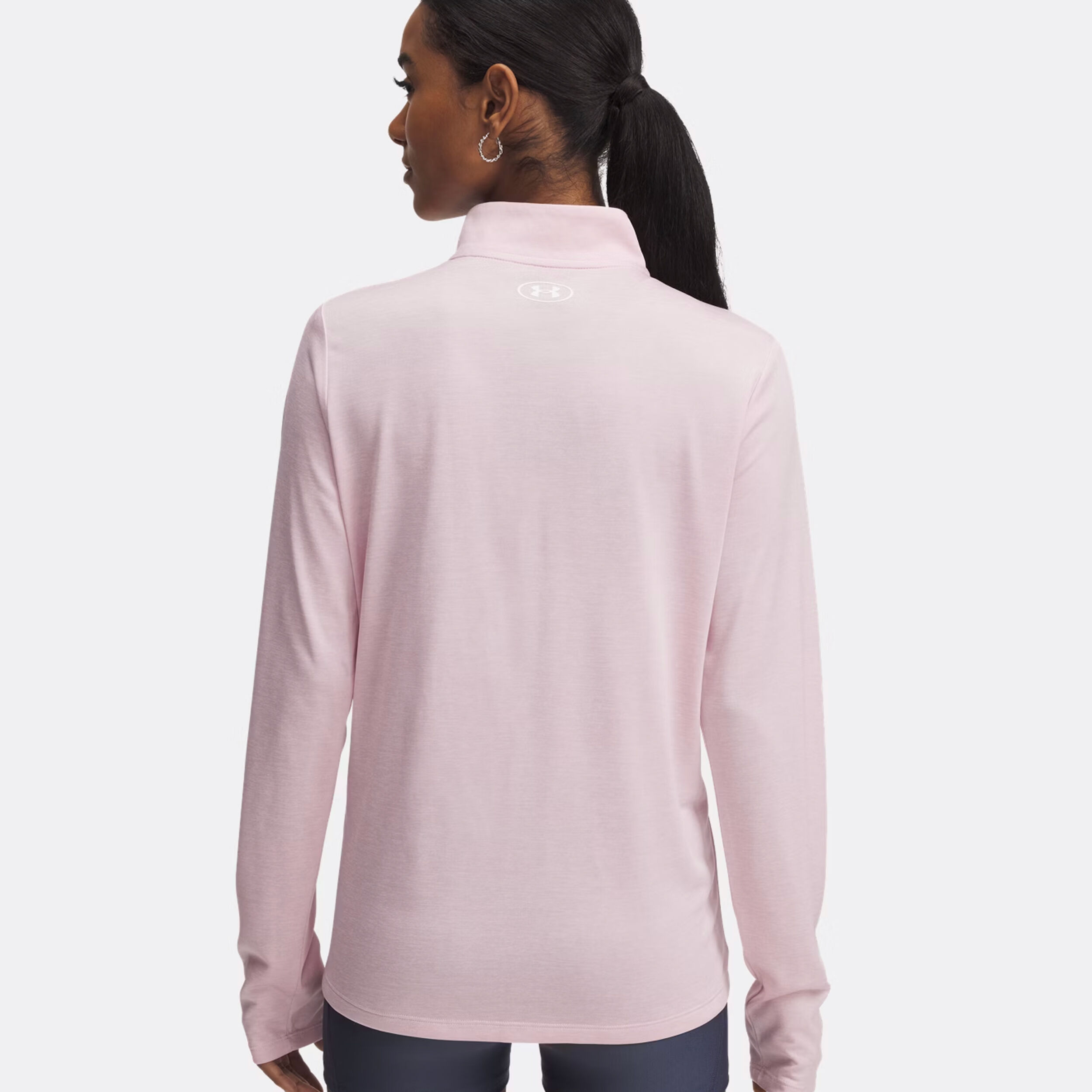 Under Armour Tech Half-Zip Haut Manches Longues Femmes - Pink