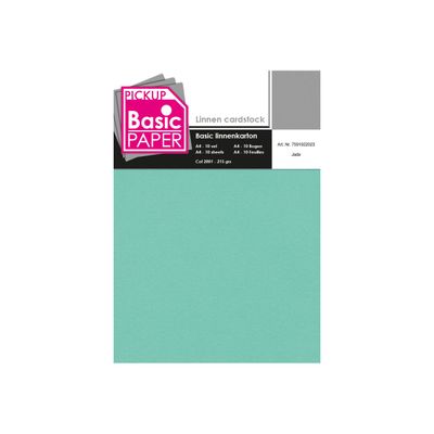 Pickup - Carton de lin - A4 (210 x 297 mm) - 215 g/m² - 10 feuilles - vert jade