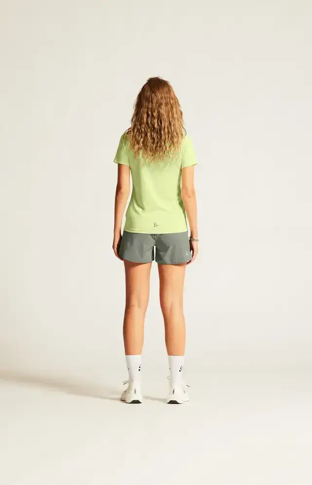 Craft CORE Unify Logo Hardloopshirt Korte Mouwen Lichtgroen Dames