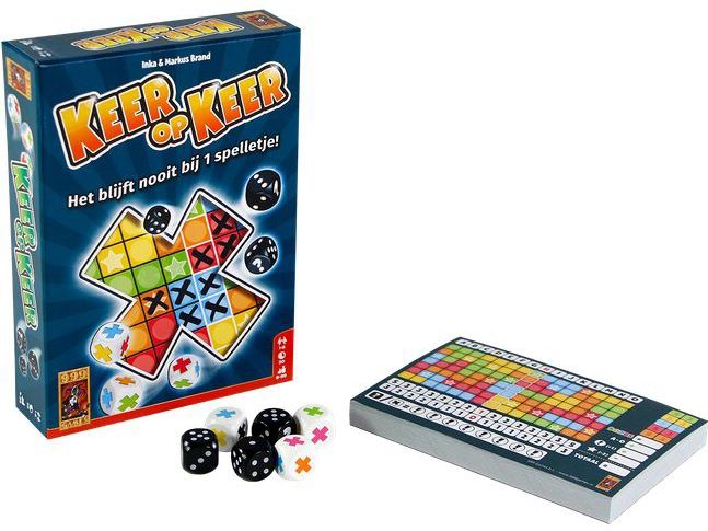 Keer op Keer - Dobbelspel - Multicolor - Karton