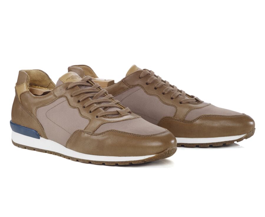 Sneakers homme Cuir Beige - CANBERRA II