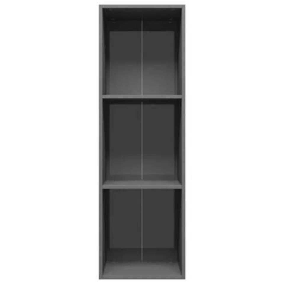 vidaXL - Boekenkast - Grijs - Bewerkt hout