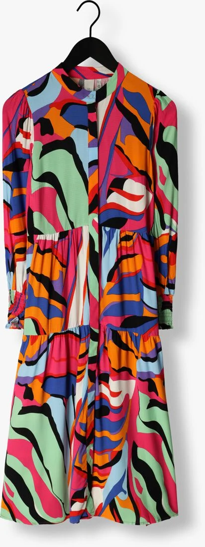 Y.A.S. fuchsia y.a.s. midi jurk yasalira ls long shirt dress s. noos