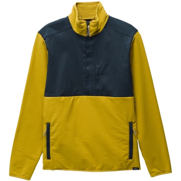 Sweat polaire PRANA GRIDLOCKED FLEECE 1/4 ZIP M GOLDEN LEAF