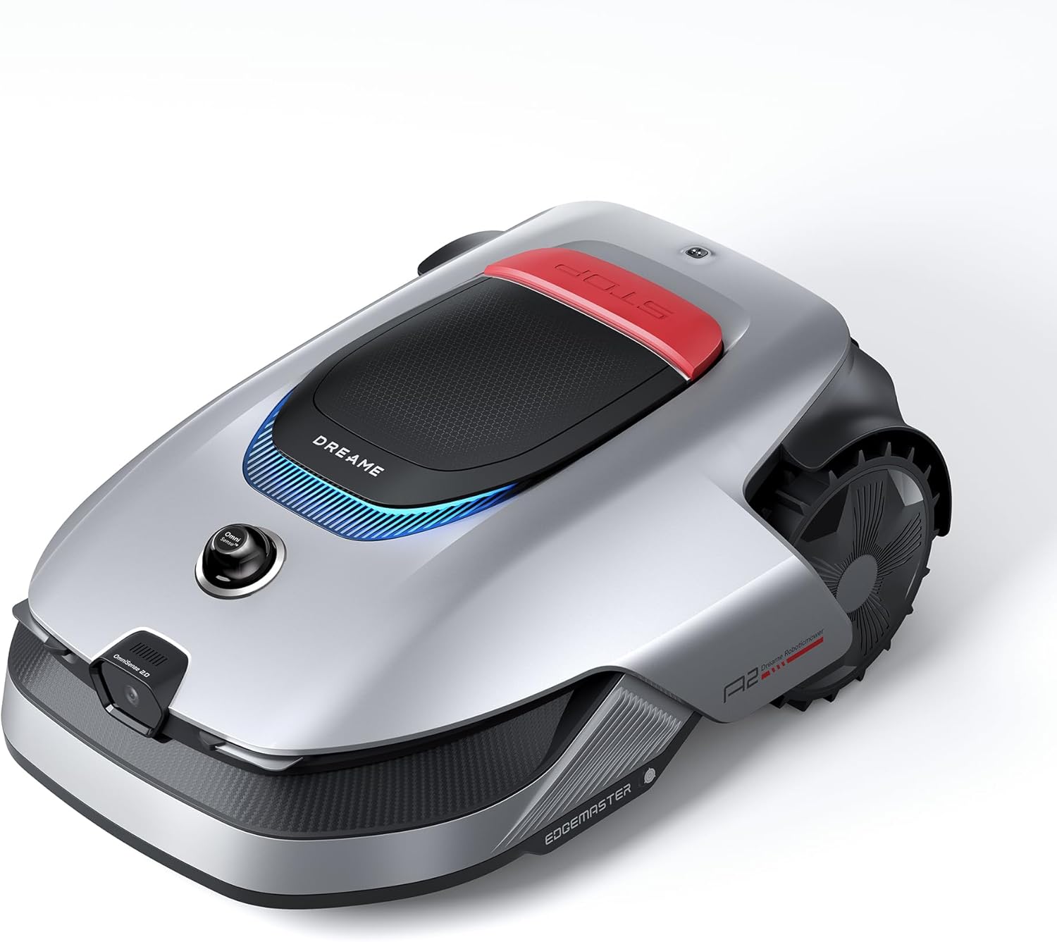 Dreame Mähroboter A2 1200,Auto-Begrenzungseinrichtung, Dual-Fusion-Kartierung, OmniSense™-2.0-Hindernisvermeidung, EdgeMaster™-Schneidsystem, Leiser Nabenmotor, Steigung bis 26,5°, Smart-App-Steuerung