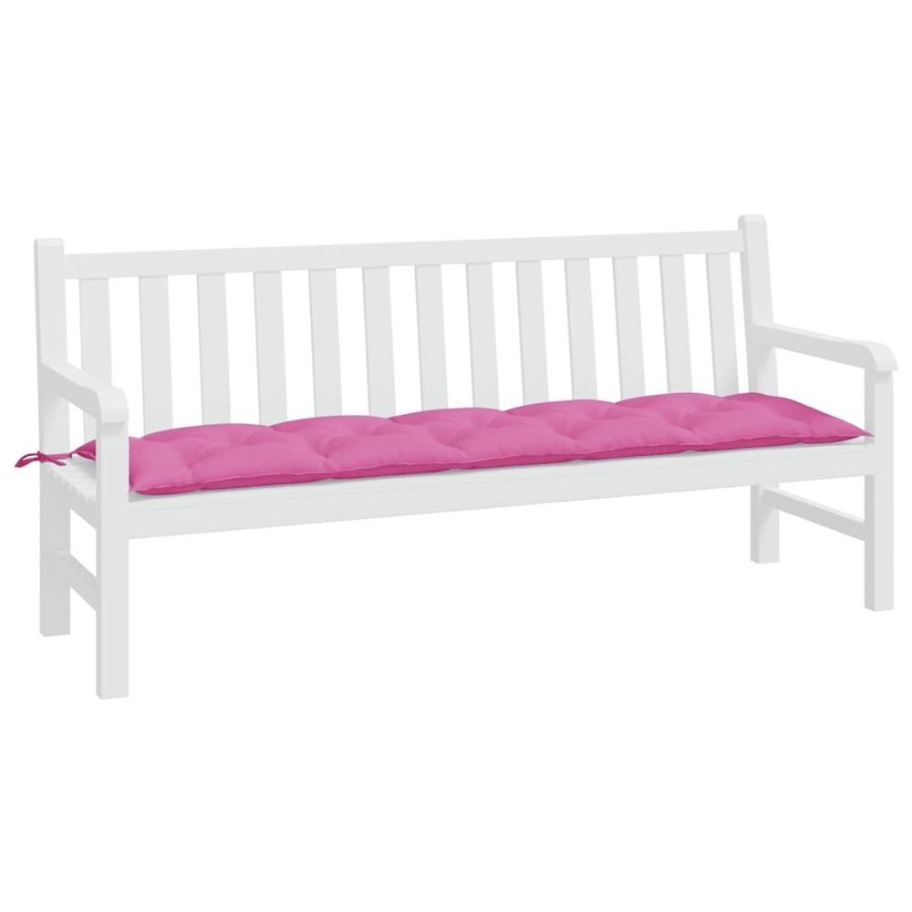 Coussin de banc de jardin rose 180x50x7 cm tissu oxford