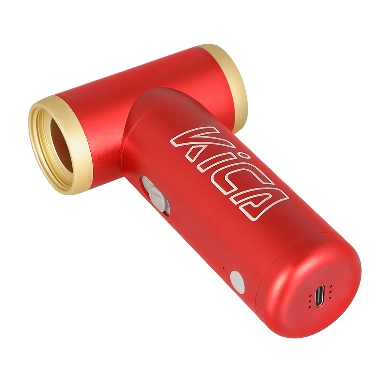 1100mAh 2in1 Jet Fan 2 Elektrische Luftpumpe USB Turbo Ventilator Multifunktionsgebläse Drehzahl bis zu 101000 U/min (4000719) - Rot