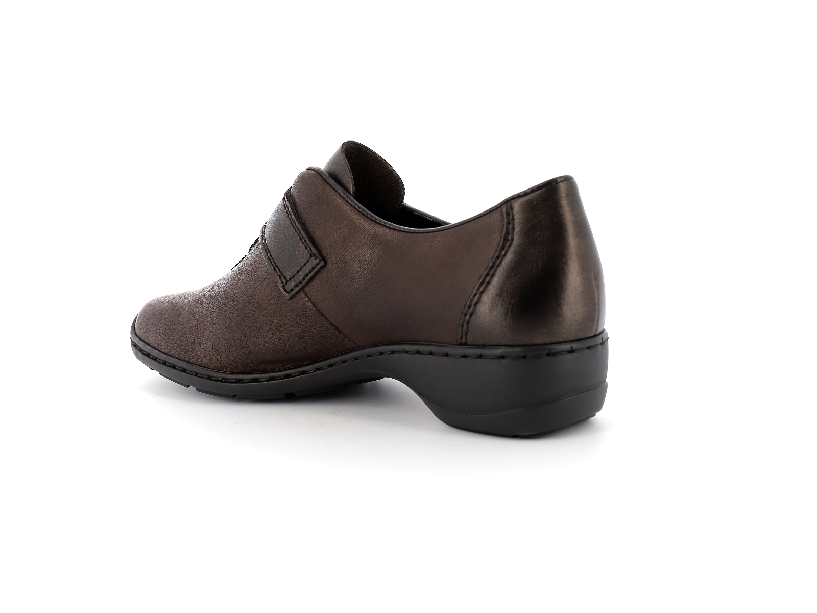 Rieker-58370 Synthétique Marron Foncé