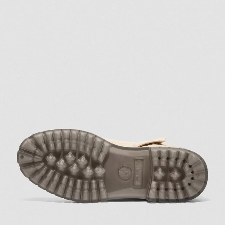 Bota feminina A-COLD-WALL* de 15 cm com zíper na cor bege