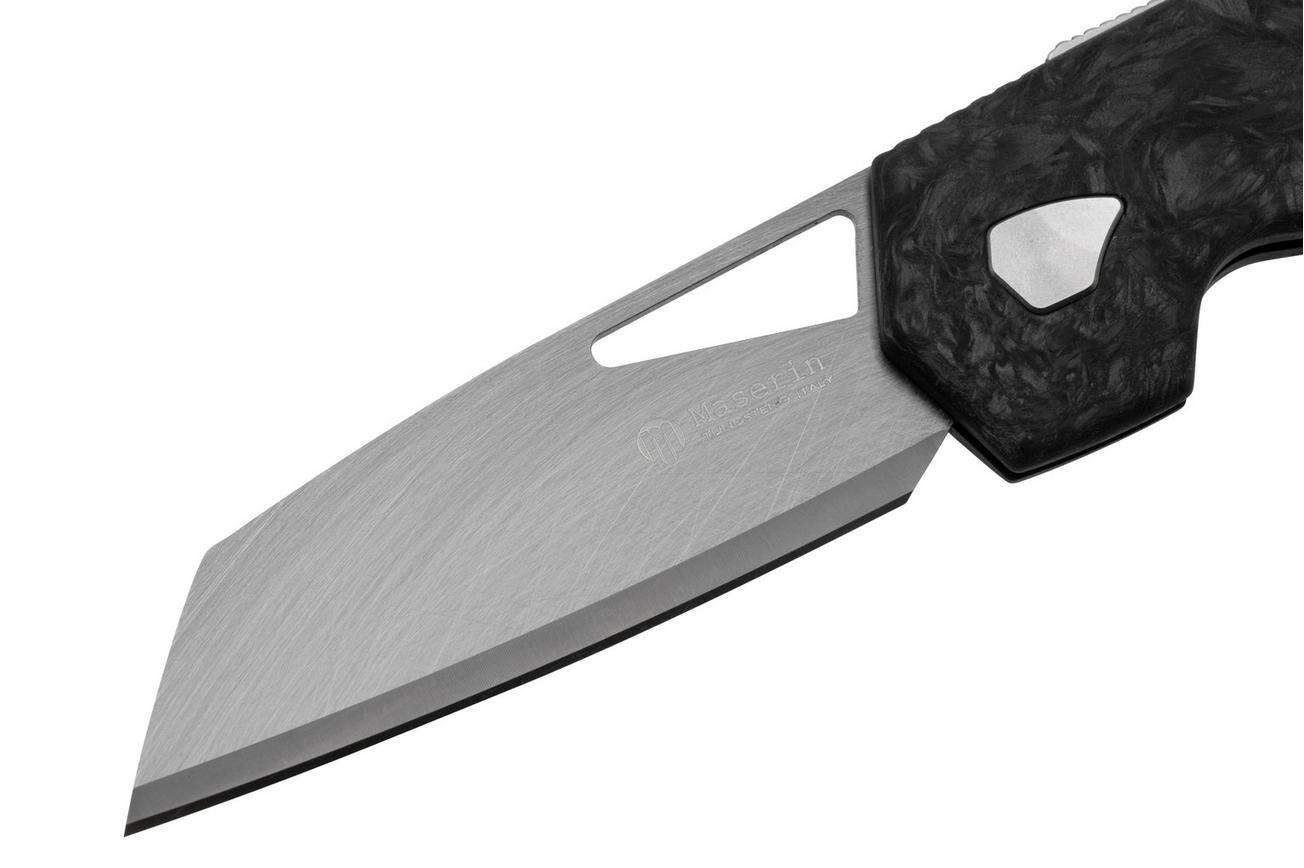 Maserin W1, 373-WTN, Tungsten, Black FatCarbon, zakmes, Atillio Morotti design